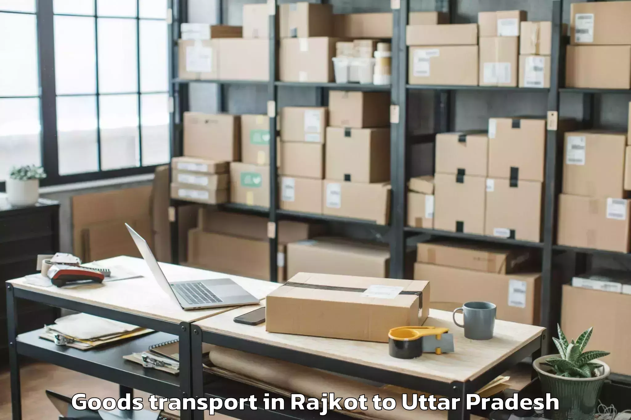 Reliable Rajkot to Bilsi Goods Transport